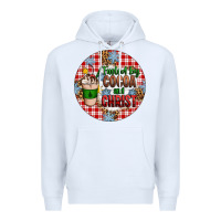 White christmas fueled by cocoa and christ ornament Premium Hoodie - Artiststas