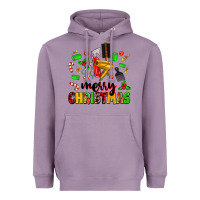 Lavender merry christmas hair Heavyweight Hoodie - MaliasSmallBusiness