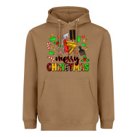 Toasted Coconut merry christmas hair Heavyweight Hoodie - MaliasSmallBusiness