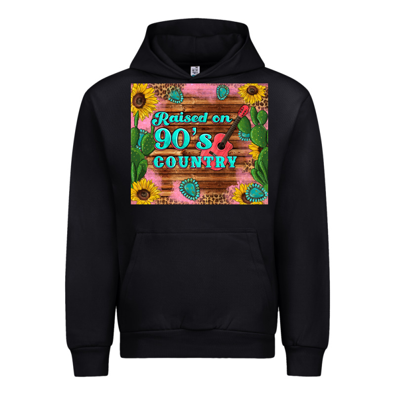 Raised 90's Country Guitar Cactus Sunflower's Urban Hoodie by Artiststas | Teevron