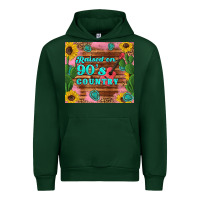 Forest Green raised 90's country guitar cactus sunflower's Urban Hoodie - Artiststas