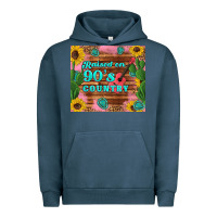 Pigment Midnight Navy raised 90's country guitar cactus sunflower's Urban Hoodie - Artiststas