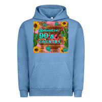 Pigment Pebble Blue raised 90's country guitar cactus sunflower's Urban Hoodie - Artiststas