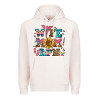 Pale Pink wife mom lpn Premium Hoodie - AdoDesignShop