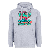 Heather Grey I can totally make that with truck Heavyweight Hoodie - MaliasSmallBusiness