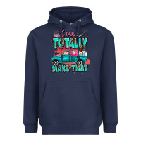 Navy I can totally make that with truck Heavyweight Hoodie - MaliasSmallBusiness