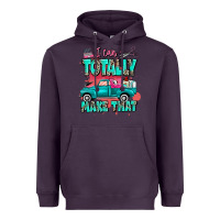 Plum I can totally make that with truck Heavyweight Hoodie - MaliasSmallBusiness