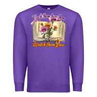Purple watch them grow Premium Sweatshirt - texasbilliewilder