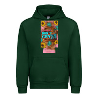 Forest Green cowgirls don't crty boots hat sunflowers 12 oz can cooler  (slim) Urban Hoodie - Artiststas