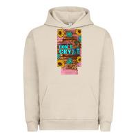 Pigment French Oak cowgirls don't crty boots hat sunflowers 12 oz can cooler  (slim) Urban Hoodie - Artiststas