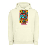 Pigment Pistachio cowgirls don't crty boots hat sunflowers 12 oz can cooler  (slim) Urban Hoodie - Artiststas