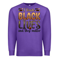 Purple i teach black lives and they matter Premium Sweatshirt - Zillion Design Studio