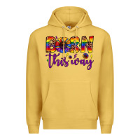 Antique Gold born this way Premium Hoodie - JahusDesignShop