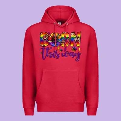 Born This Way Premium Hoodie Designed By Jahusdesignshop