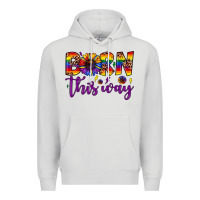 Dove Grey born this way Premium Hoodie - JahusDesignShop