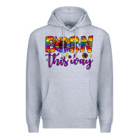 Heather Grey born this way Premium Hoodie - JahusDesignShop