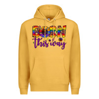 Mustard born this way Premium Hoodie - JahusDesignShop