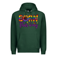 Sports Green born this way Premium Hoodie - JahusDesignShop