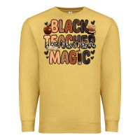 Antique Gold black teacher magic Premium Sweatshirt - Zillion Design Studio