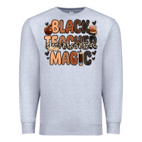 Heather Grey black teacher magic Premium Sweatshirt - Zillion Design Studio