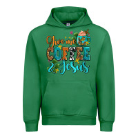Emerald gıve me coffee and jesus Urban Hoodie - AdoDesignShop