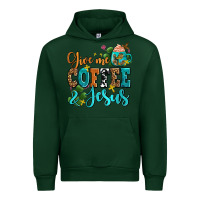 Forest Green gıve me coffee and jesus Urban Hoodie - AdoDesignShop