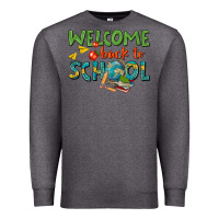 Charcoal Heather welcome back to school Premium Sweatshirt - texasbilliewilder