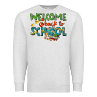 Oatmeal Heather welcome back to school Premium Sweatshirt - texasbilliewilder