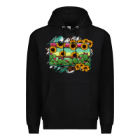 Black south Dakota State Map Premium Hoodie - RanaPortraitStore
