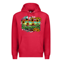 Cardinal south Dakota State Map Premium Hoodie - RanaPortraitStore