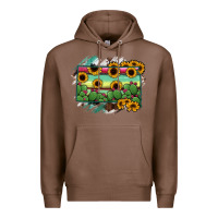 Chestnut south Dakota State Map Premium Hoodie - RanaPortraitStore