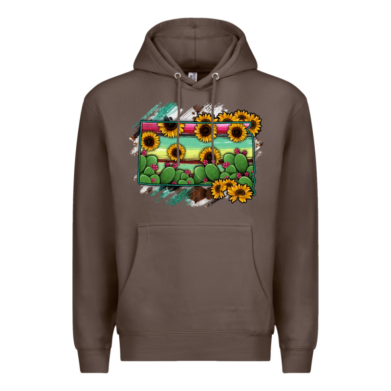 South Dakota State Map Premium Hoodie by RanaPortraitStore | Teevron