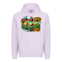 Lilac south Dakota State Map Premium Hoodie - RanaPortraitStore