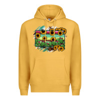 Mustard south Dakota State Map Premium Hoodie - RanaPortraitStore