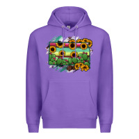 Purple south Dakota State Map Premium Hoodie - RanaPortraitStore