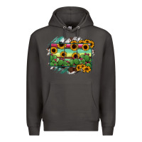 Smoke south Dakota State Map Premium Hoodie - RanaPortraitStore
