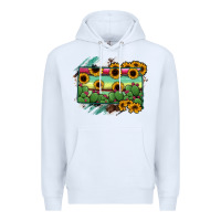 White south Dakota State Map Premium Hoodie - RanaPortraitStore