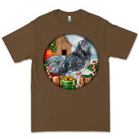 Cacao ameraucana rooster christmas Premium Tee - LillyAllenDesigns