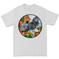 Dove Grey ameraucana rooster christmas Premium Tee - LillyAllenDesigns