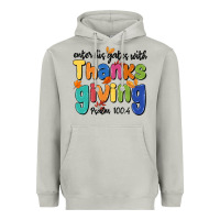 Moon Dust enter his gates with thanksgiving psalm 100 4 Heavyweight Hoodie - MaliasSmallBusiness
