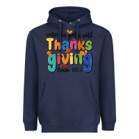 Navy enter his gates with thanksgiving psalm 100 4 Heavyweight Hoodie - MaliasSmallBusiness
