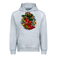 Heather Grey Christmas Cowboy Boots Urban Hoodie - JahusDesignShop