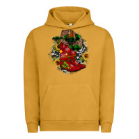 Pigment Peanut Butter Christmas Cowboy Boots Urban Hoodie - JahusDesignShop