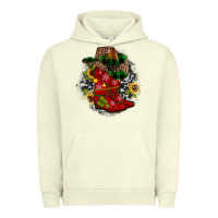 Pigment Pistachio Christmas Cowboy Boots Urban Hoodie - JahusDesignShop