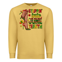 Antique Gold steppin into juneteenth Premium Sweatshirt - Zillion Design Studio