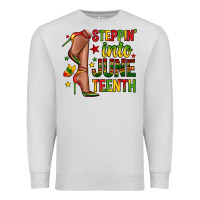 Dove Grey steppin into juneteenth Premium Sweatshirt - Zillion Design Studio