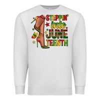 Oatmeal Heather steppin into juneteenth Premium Sweatshirt - Zillion Design Studio