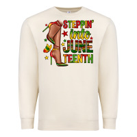 Sandshell steppin into juneteenth Premium Sweatshirt - Zillion Design Studio