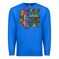 True Royal steppin into juneteenth Premium Sweatshirt - Zillion Design Studio