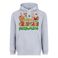 Heather Grey baking christmas memories Heavyweight Hoodie - MaliasSmallBusiness